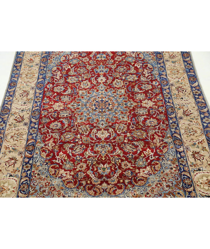 Persian Isfahan Rug 3' 7" x 5' 8" Hand-Knotted | No. AT26399