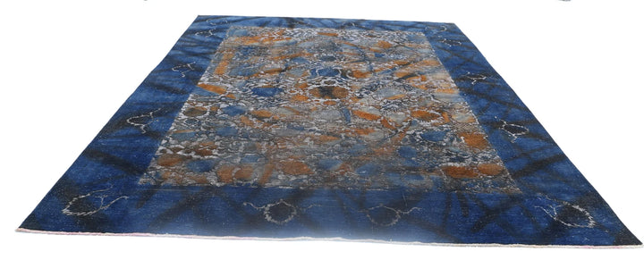 Blue Afghan Oriental Rug 9' 9" x 12' 5" Hand-Knotted | No. AT26444