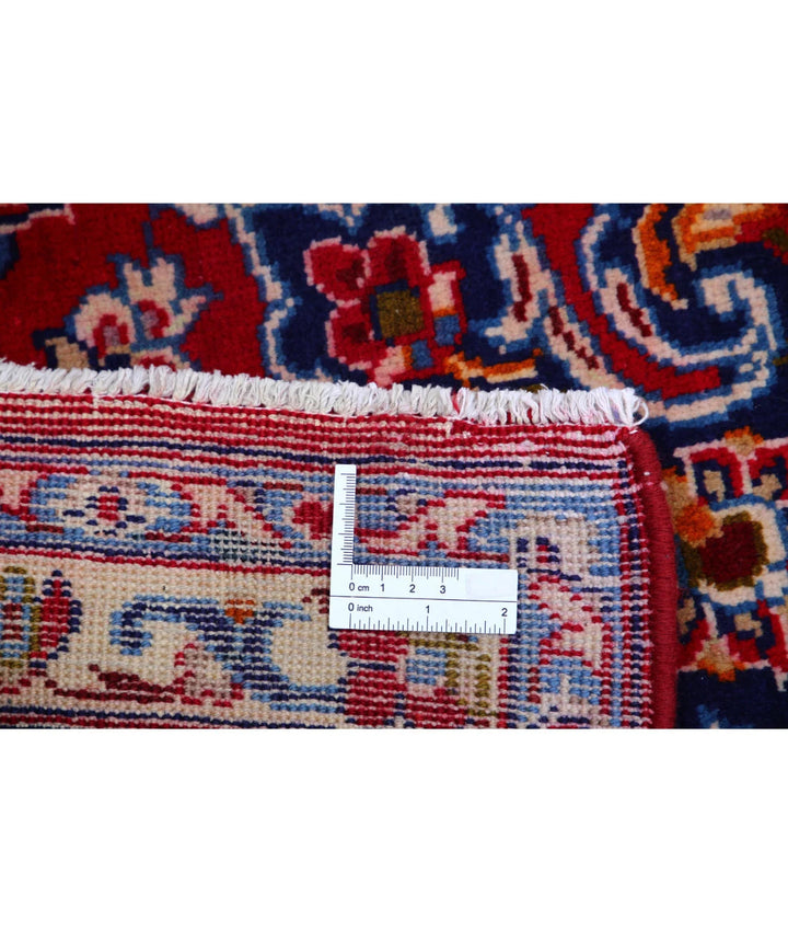 Red Afghan Kashan Rug 8' 0" x 12' 0" Hand-Knotted | No. AT26519