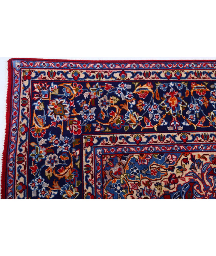 Red Afghan Kashan Rug 8' 0" x 12' 0" Hand-Knotted | No. AT26519