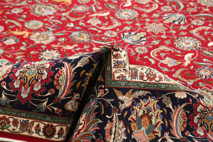 Persian Tabriz Rug 9' 9" x 12' 4" Hand-Knotted | No. AT26575