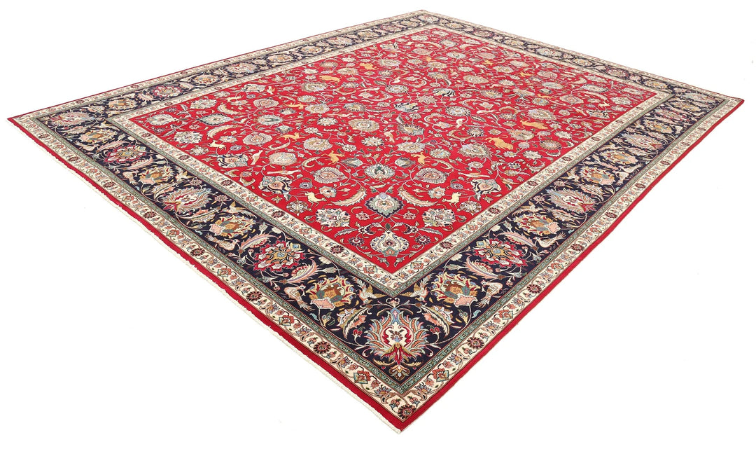 Persian Tabriz Rug 9' 9" x 12' 4" Hand-Knotted | No. AT26575