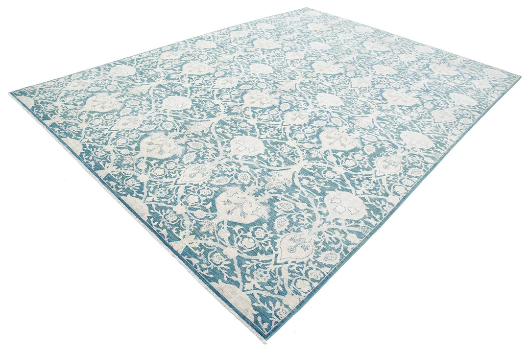 Afghan Serenity Rug 8' 10" x 11' 11" Hand-Knotted | No. AT26582