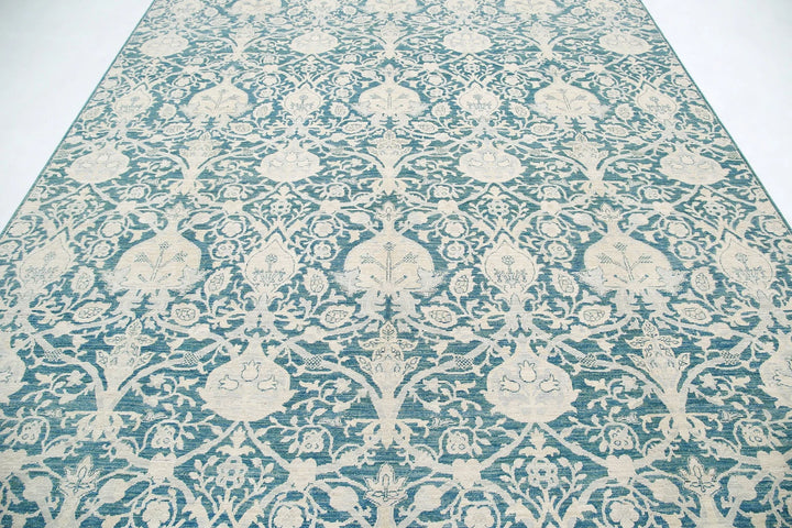 Afghan Serenity Rug 8' 10" x 11' 11" Hand-Knotted | No. AT26582