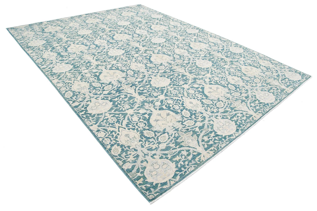 Afghan Serenity Rug 8' 10" x 11' 11" Hand-Knotted | No. AT26582