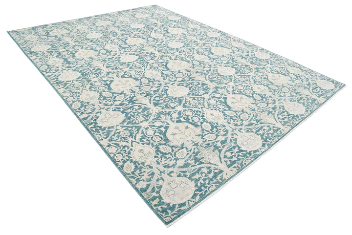 Afghan Serenity Rug 8' 10" x 11' 11" Hand-Knotted | No. AT26582
