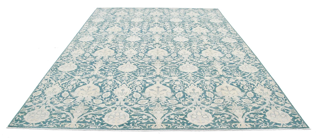 Afghan Serenity Rug 8' 10" x 11' 11" Hand-Knotted | No. AT26582