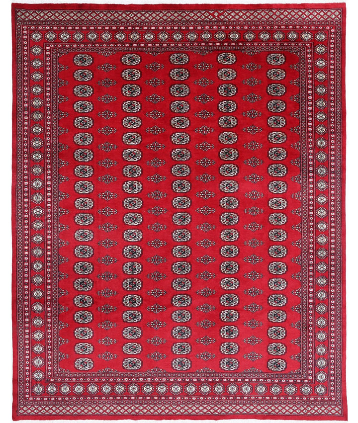 Pakistani Bokhara Rug 7' 10" x 9' 11" Hand-Knotted | No. AT26675