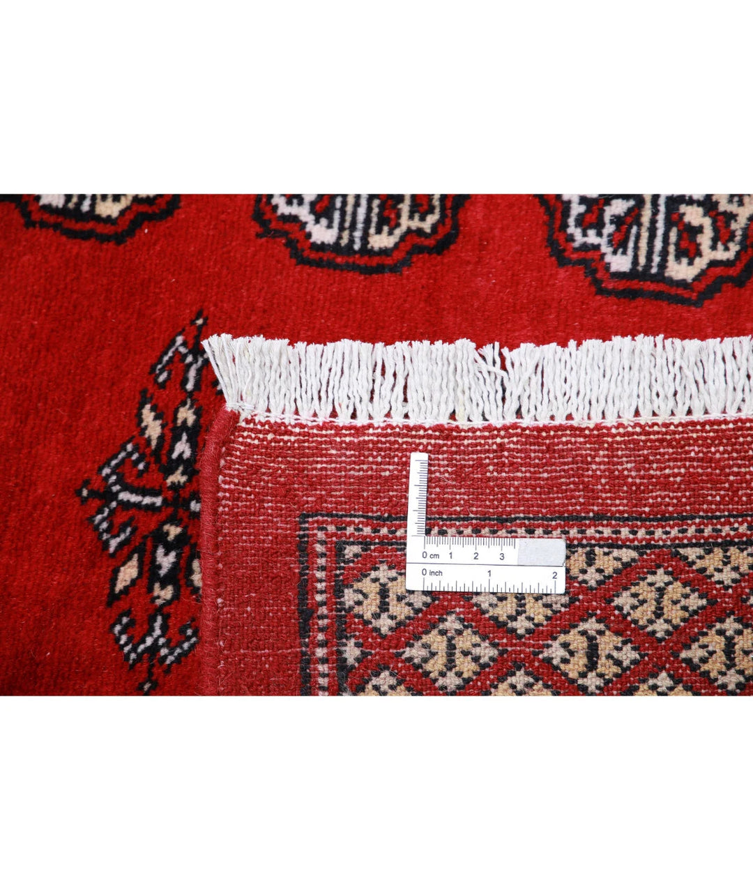 Pakistani Bokhara Rug 7' 10" x 9' 11" Hand-Knotted | No. AT26675