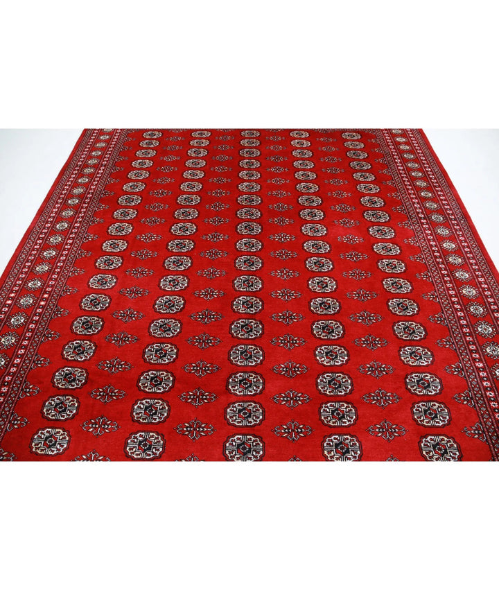 Pakistani Bokhara Rug 7' 10" x 9' 11" Hand-Knotted | No. AT26675