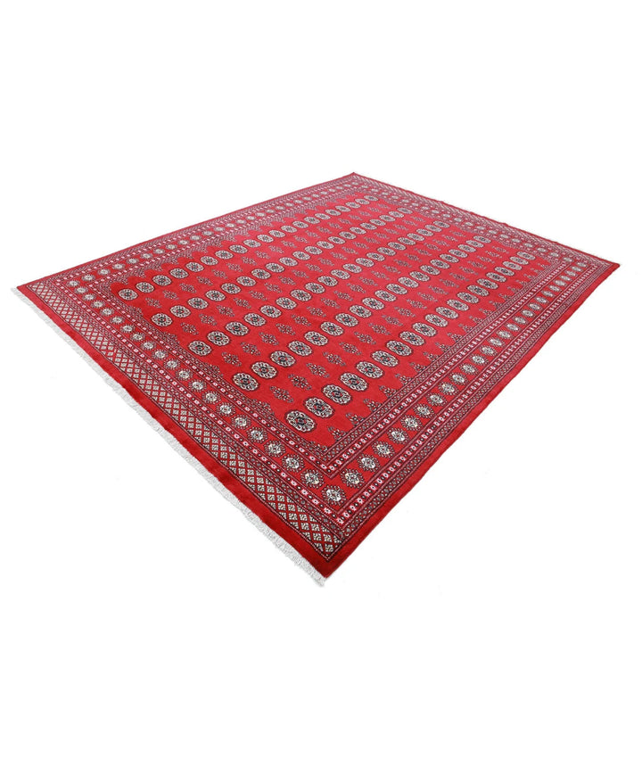 Pakistani Bokhara Rug 7' 10" x 9' 11" Hand-Knotted | No. AT26675
