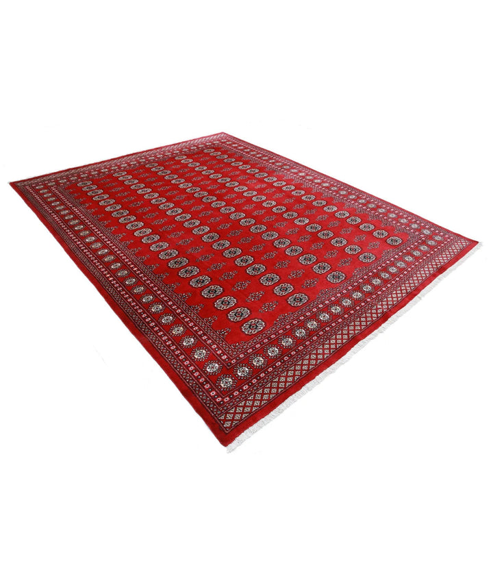 Pakistani Bokhara Rug 7' 10" x 9' 11" Hand-Knotted | No. AT26675