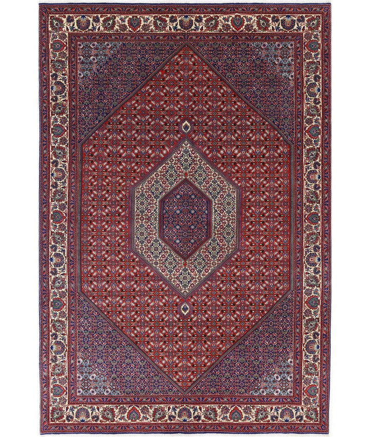 Persian Bijar Rug 6' 7" x 9' 9" Hand-Knotted | No. AT26684