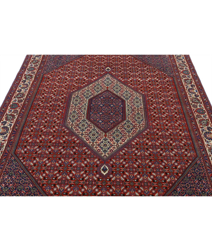 Persian Bijar Rug 6' 7" x 9' 9" Hand-Knotted | No. AT26684
