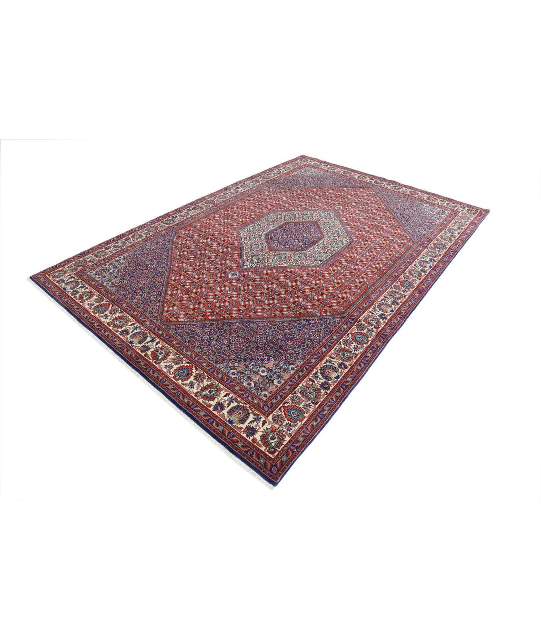 Persian Bijar Rug 6' 7" x 9' 9" Hand-Knotted | No. AT26684