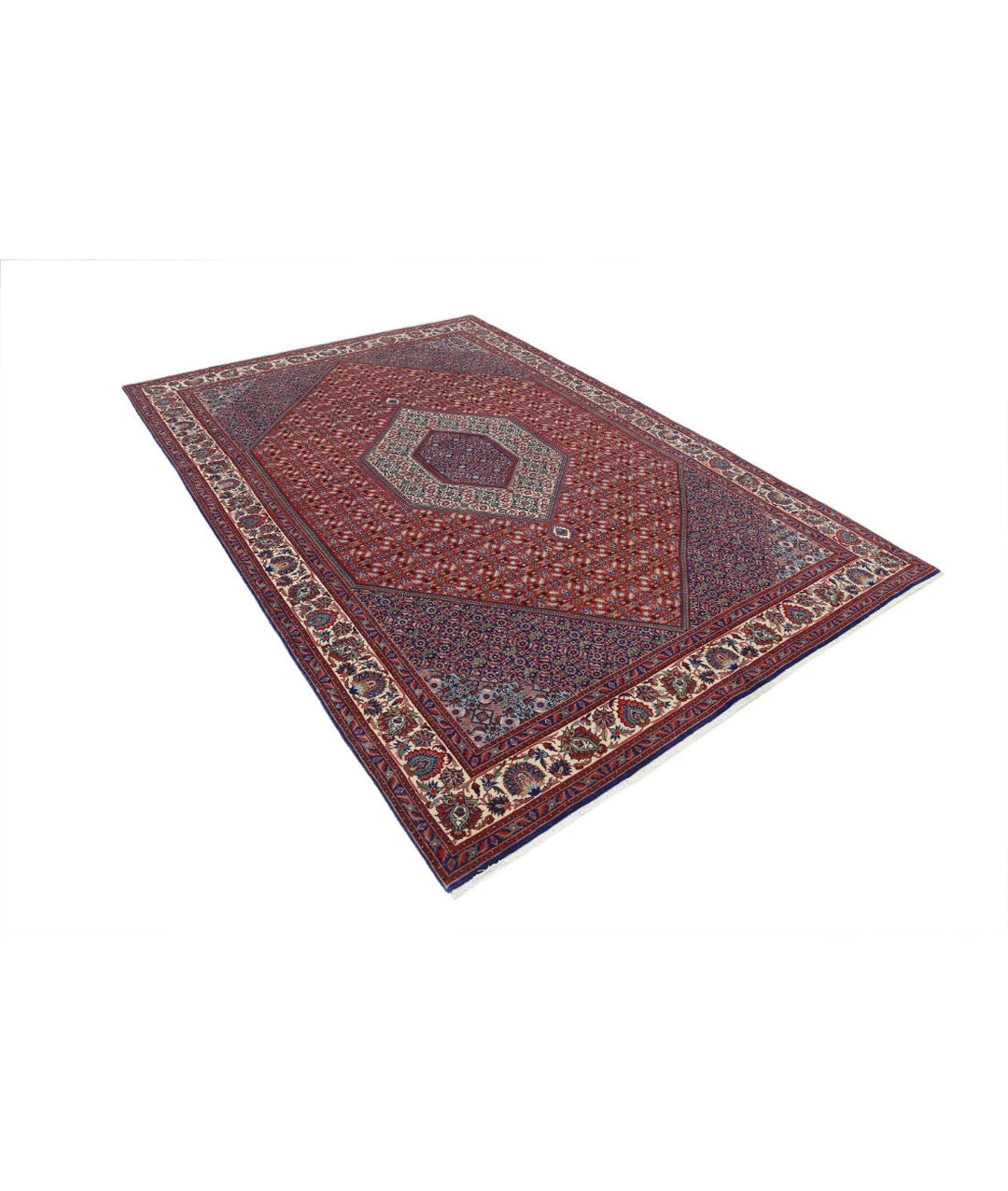 Persian Bijar Rug 6' 7" x 9' 9" Hand-Knotted | No. AT26684