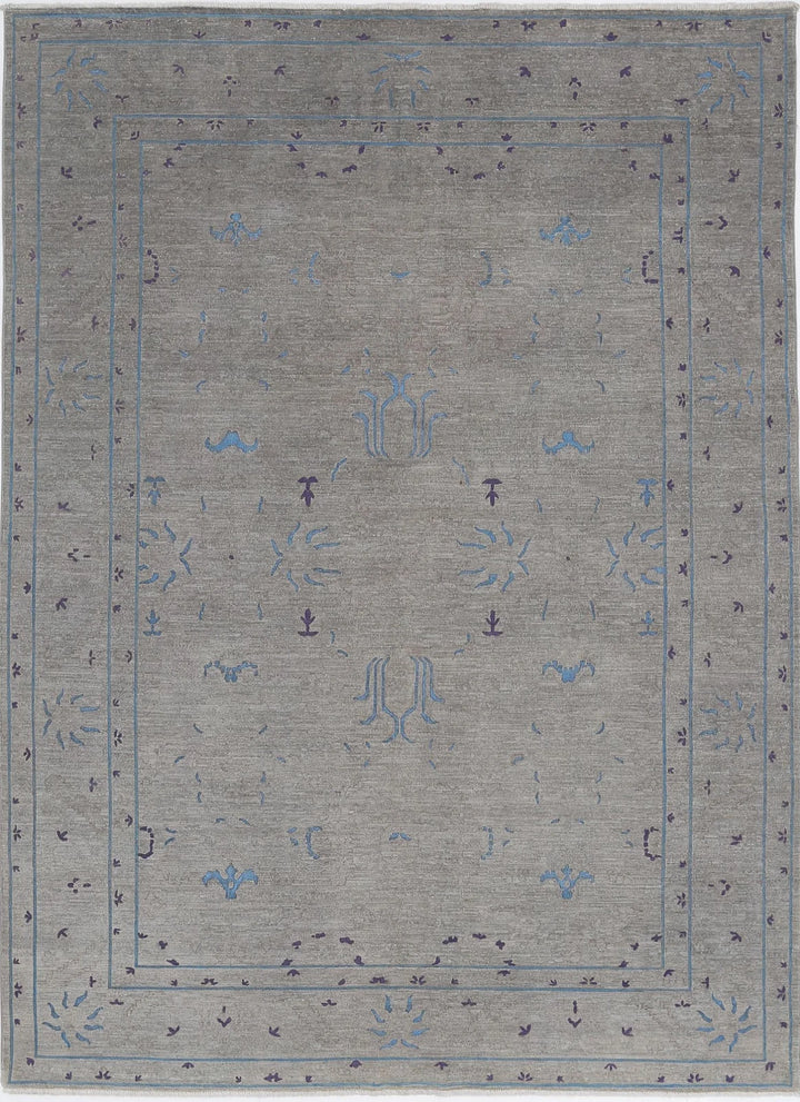 Afghan Oriental Rug 6' 4" x 8' 9" Hand-Knotted | No. AT26828