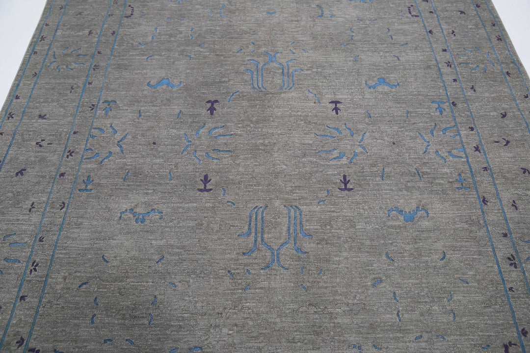 Afghan Oriental Rug 6' 4" x 8' 9" Hand-Knotted | No. AT26828