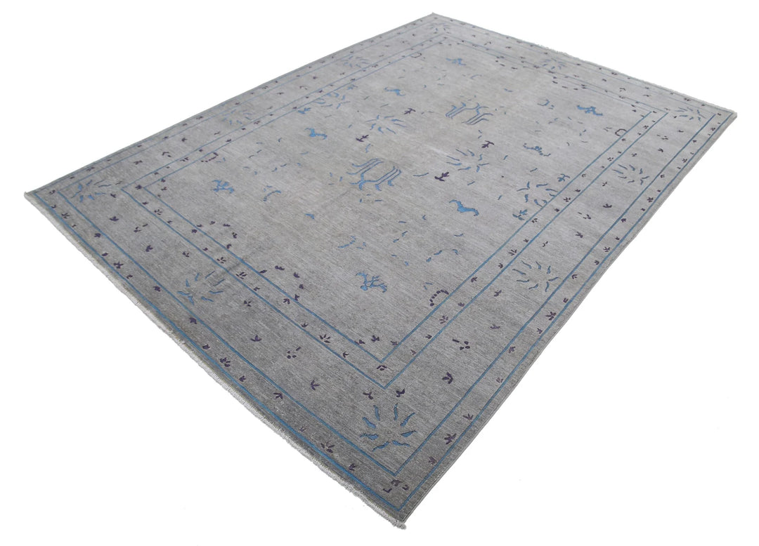 Afghan Oriental Rug 6' 4" x 8' 9" Hand-Knotted | No. AT26828