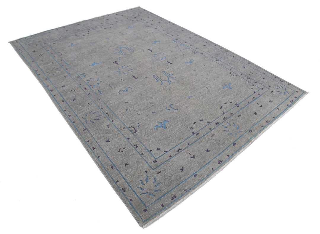Afghan Oriental Rug 6' 4" x 8' 9" Hand-Knotted | No. AT26828