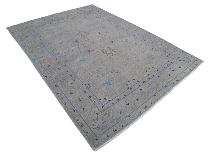 Afghan Oriental Rug 6' 4" x 8' 9" Hand-Knotted | No. AT26828