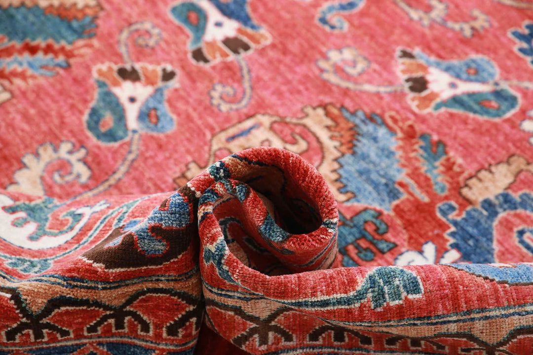 Afghan Nomadic Caucasian Humna Rug 10' 3" x 14' 0" Hand-Knotted | No. AT26854