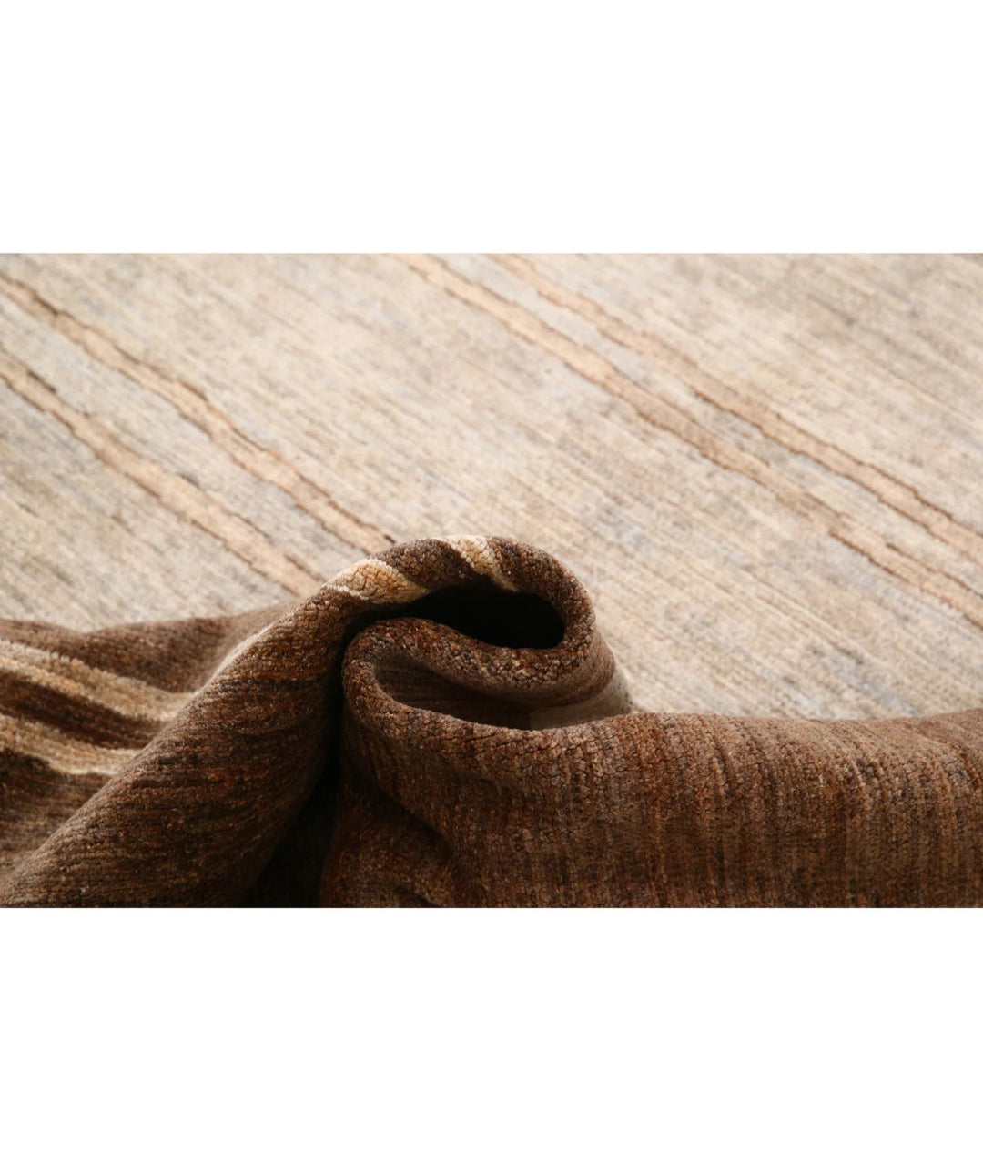 Multicolor Afghan Oriental Rug 6'5" x 9'5" Hand-Knotted close-up