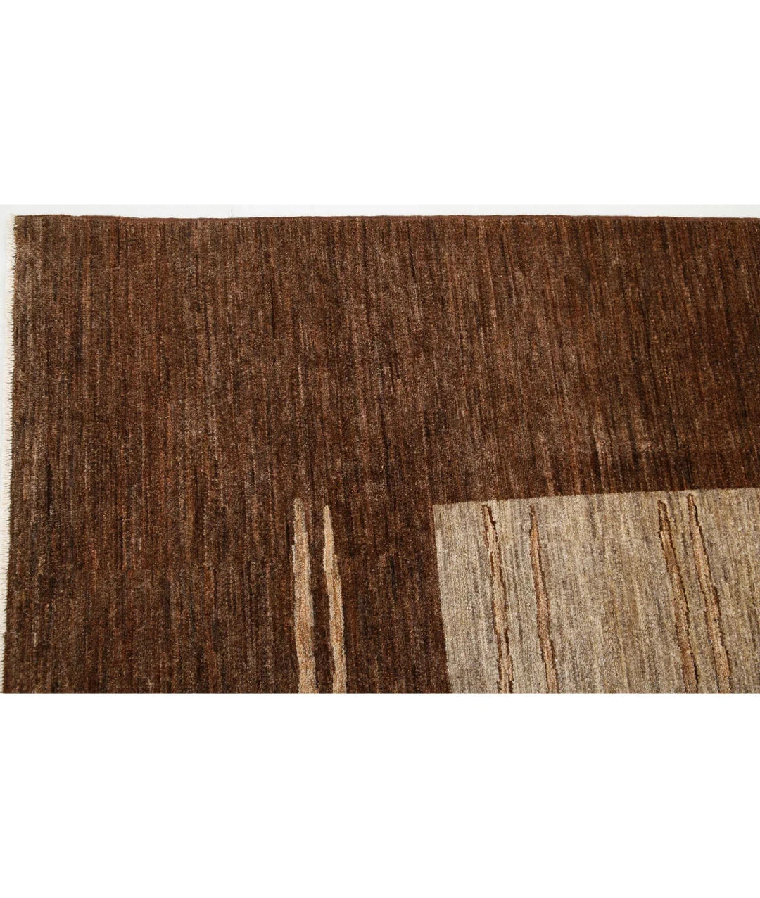 Multicolor Afghan Oriental Rug 6'5" x 9'5" Hand-Knotted | No. AT26926