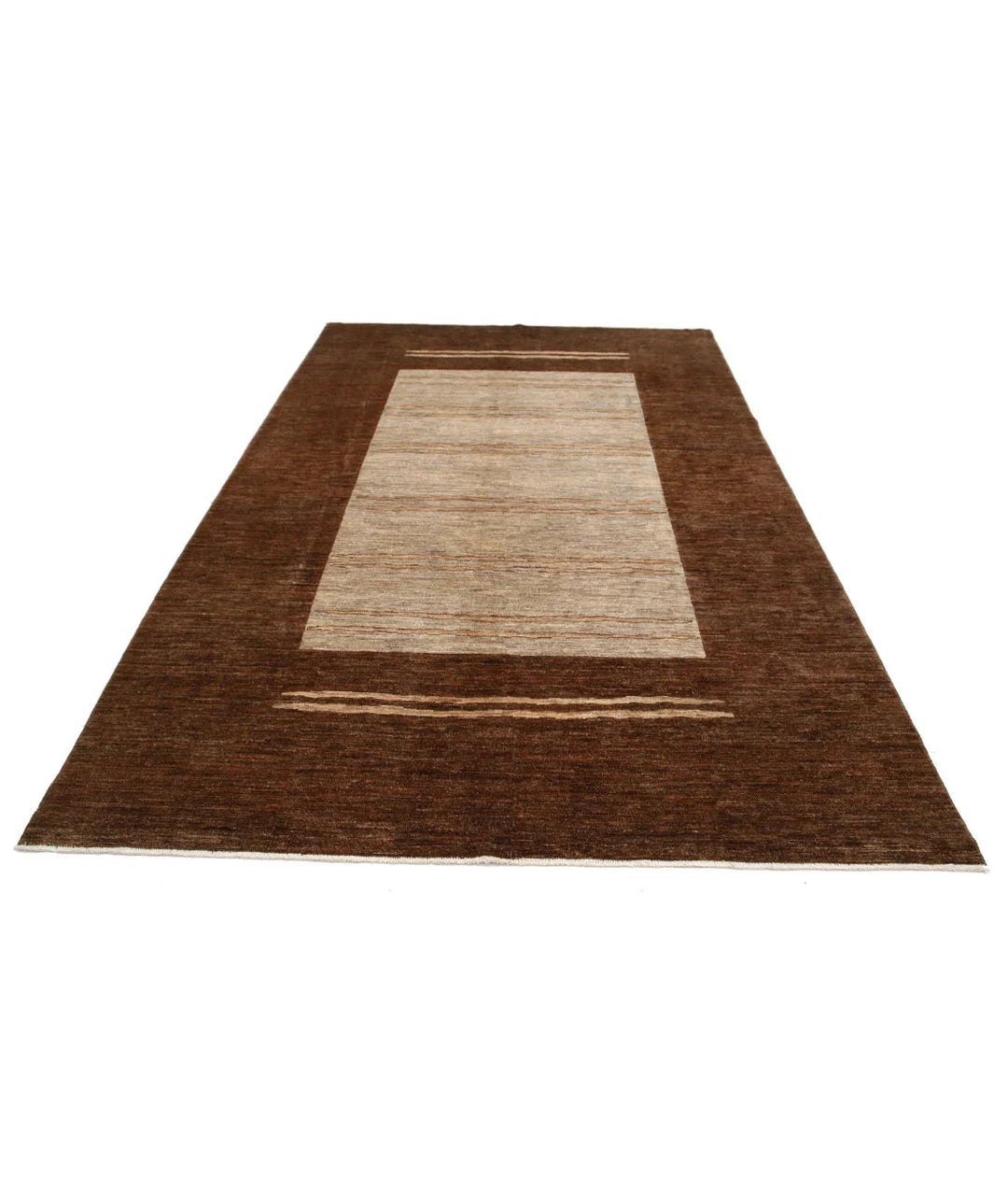 Multicolor Afghan Oriental Rug 6'5" x 9'5" Hand-Knotted | No. AT26926