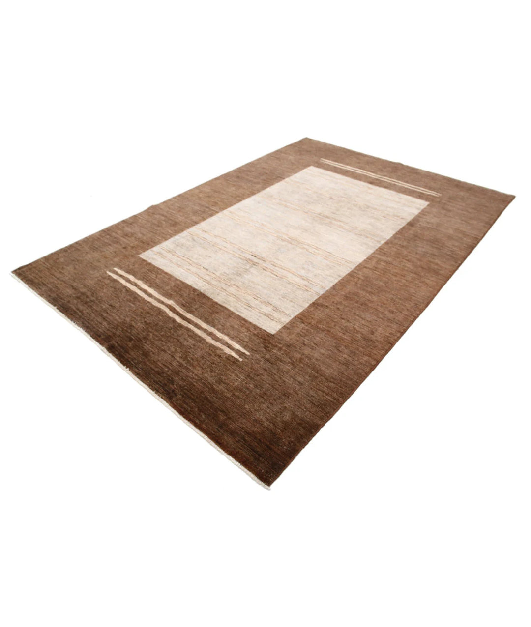 Multicolor Afghan Oriental Rug 6'5" x 9'5" Hand-Knotted texture