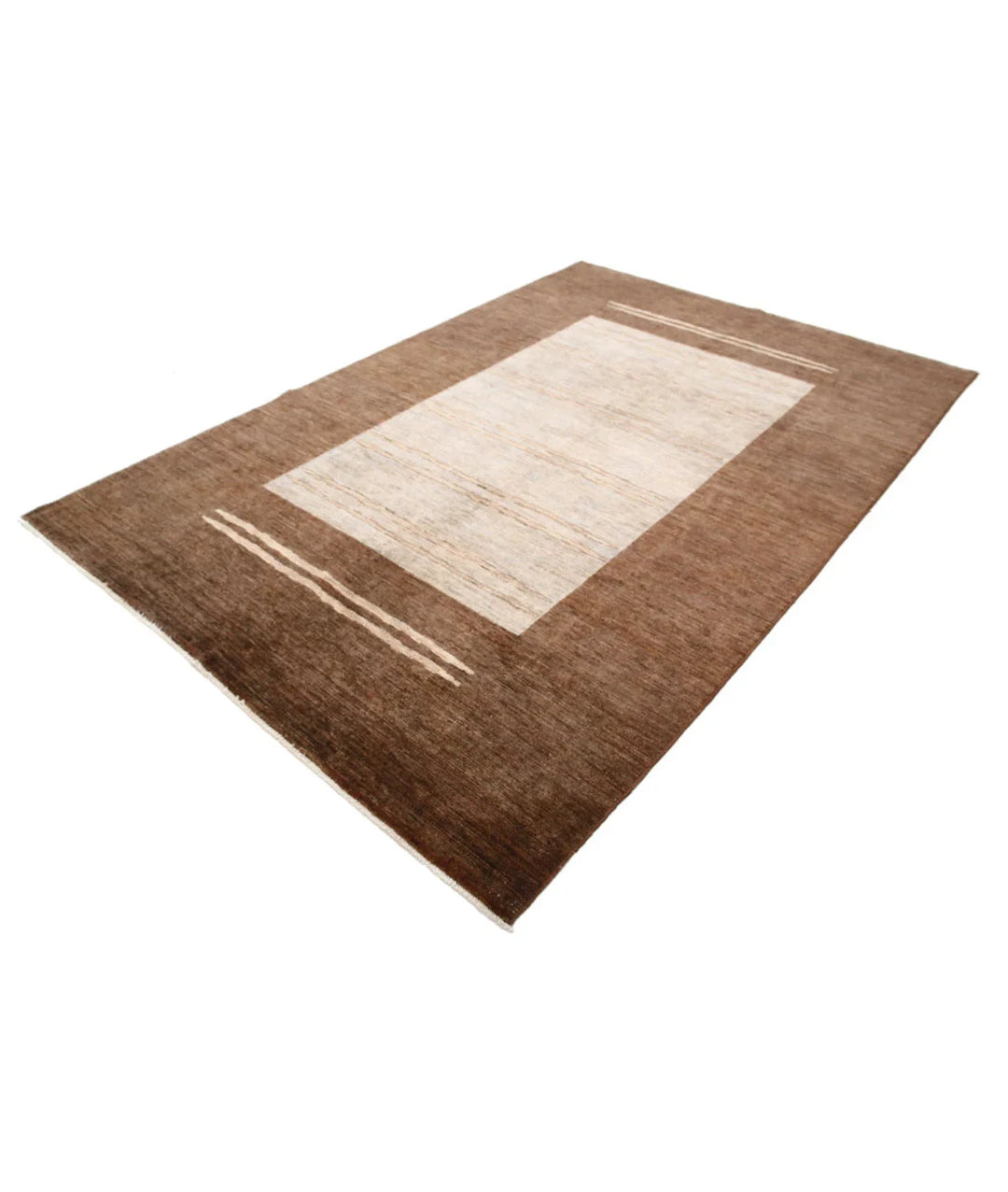 Multicolor Afghan Oriental Rug 6'5" x 9'5" Hand-Knotted | No. AT26926