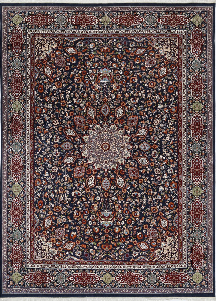 Indian Tabriz Rug 9' 11" x 13' 9" Hand-Knotted | No. AT27144