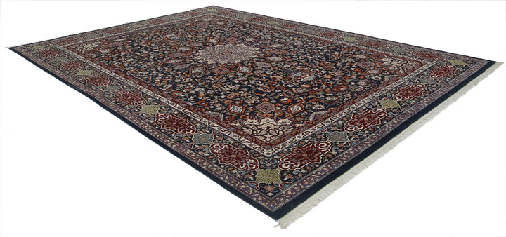 Indian Tabriz Rug 9' 11" x 13' 9" Hand-Knotted | No. AT27144