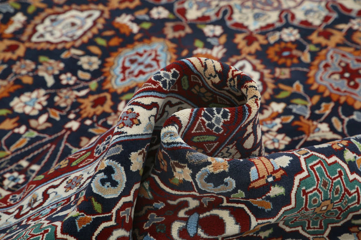 Indian Tabriz Rug 9' 11" x 13' 9" Hand-Knotted | No. AT27144