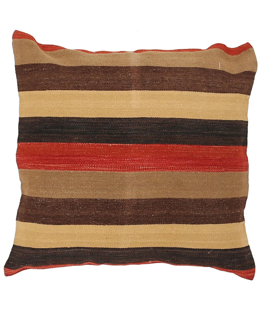 Pakistani Modern Stripe Rug 2' 2" x 2' 2" Hand-Knotted | No. AT27190