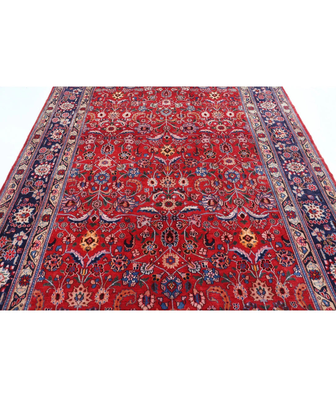 Persian Mahal Rug 6' 9" x 9' 6" Hand-Knotted | No. AT27276