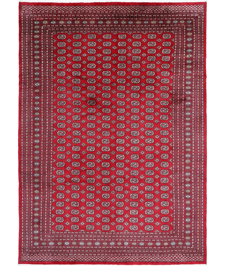 Pakistani Bokhara Rug 10' 1" x 14' 3" Hand-Knotted | No. AT27289