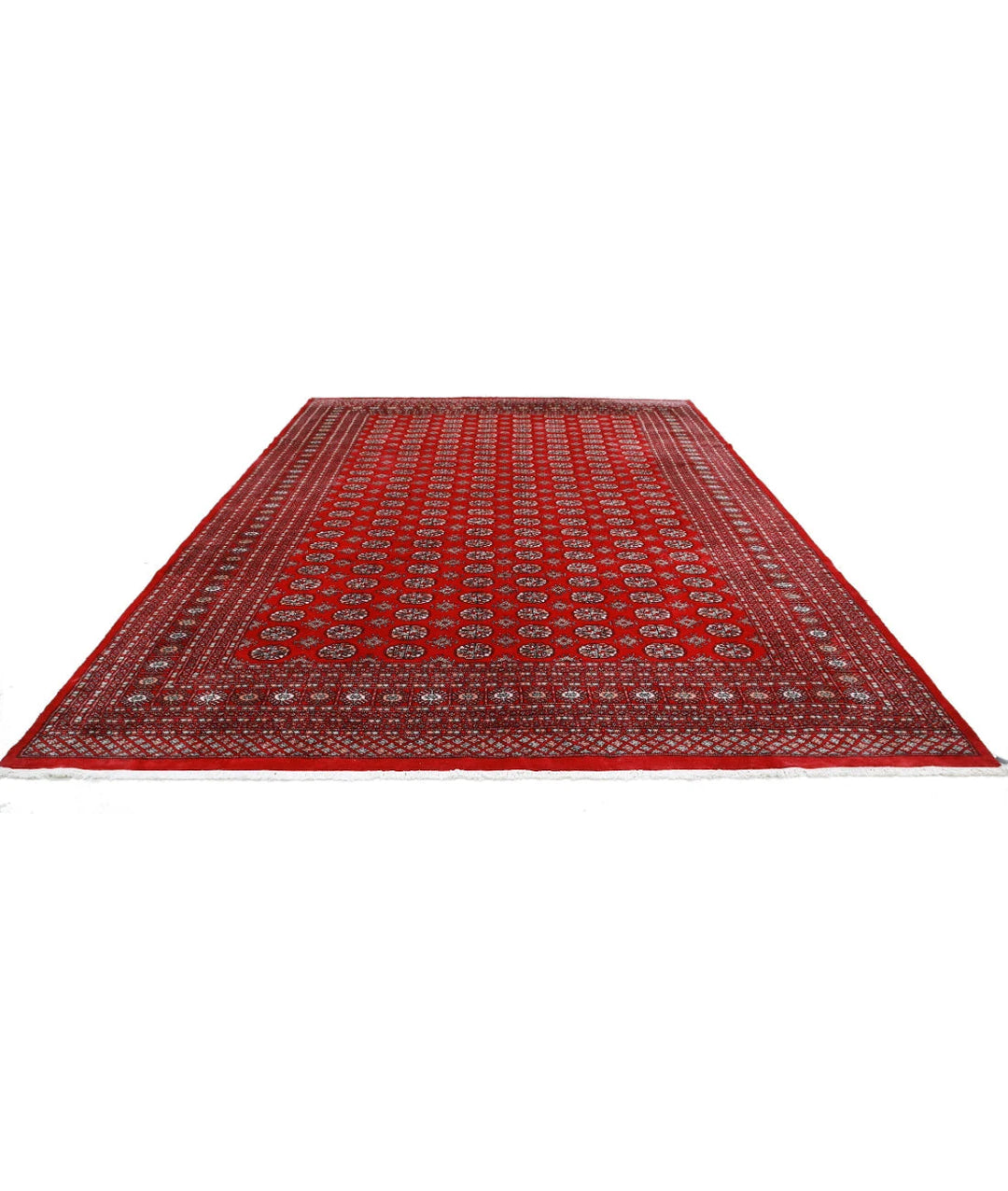 Pakistani Bokhara Rug 10' 1" x 14' 3" Hand-Knotted | No. AT27289