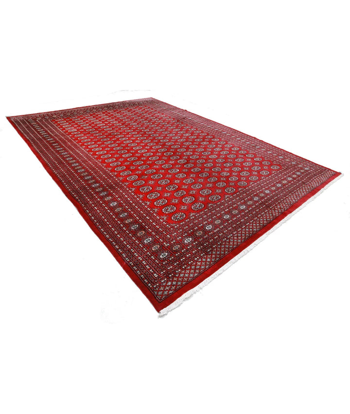 Pakistani Bokhara Rug 10' 1" x 14' 3" Hand-Knotted | No. AT27289