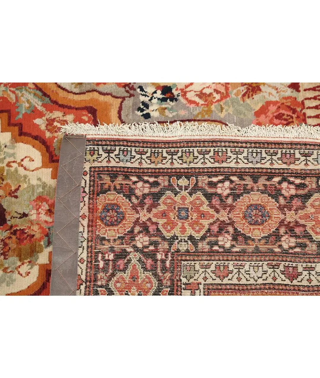 Persian French Design Rug 4' 5" x 6' 3" Hand-Knotted | No. AT27293