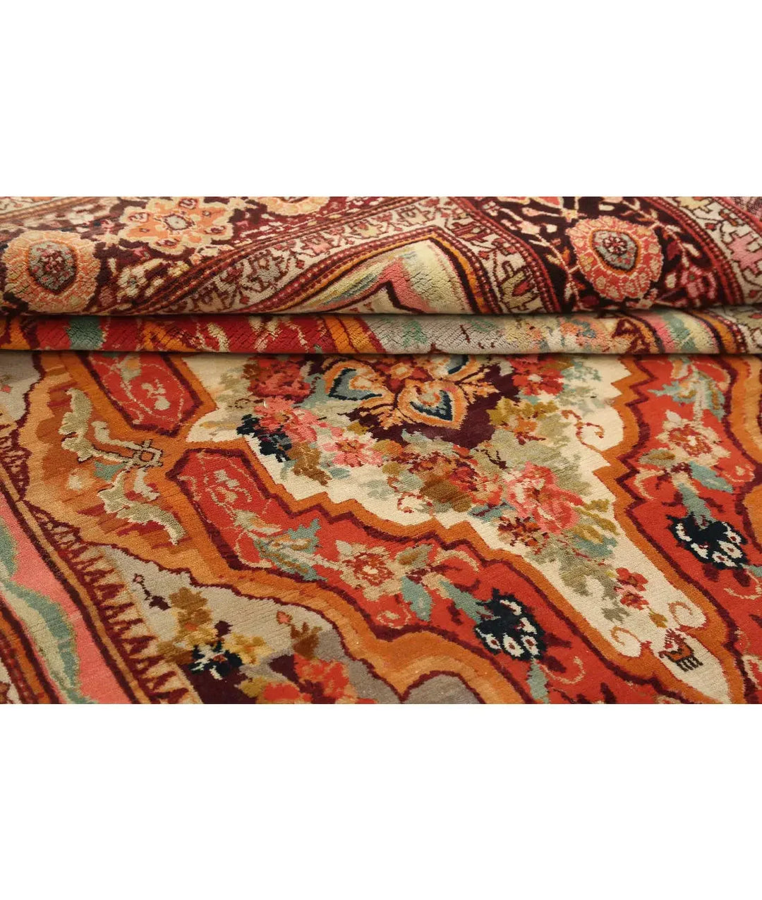 Persian French Design Rug 4' 5" x 6' 3" Hand-Knotted | No. AT27293