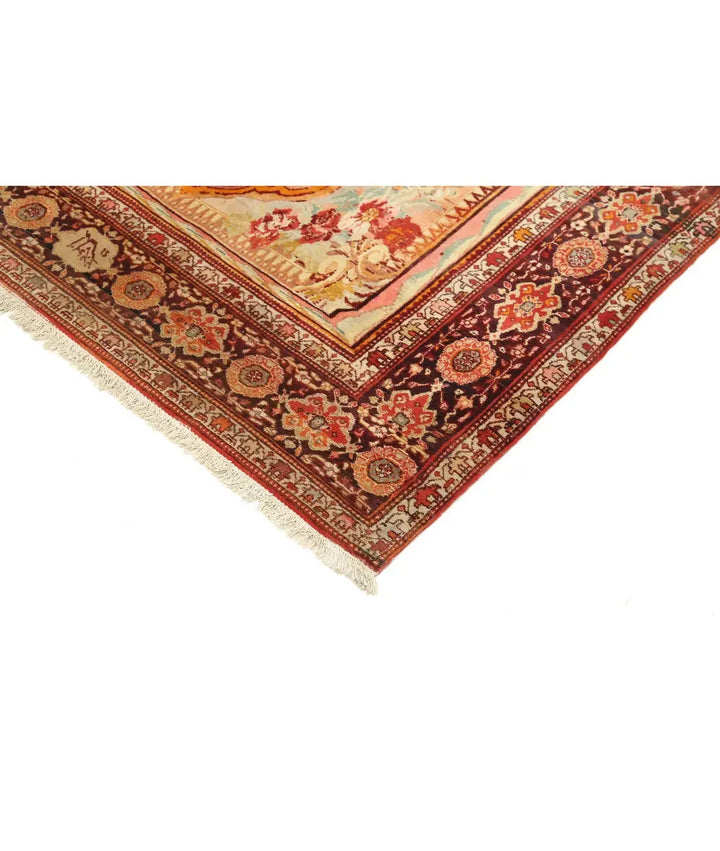 Persian French Design Rug 4' 5" x 6' 3" Hand-Knotted | No. AT27293