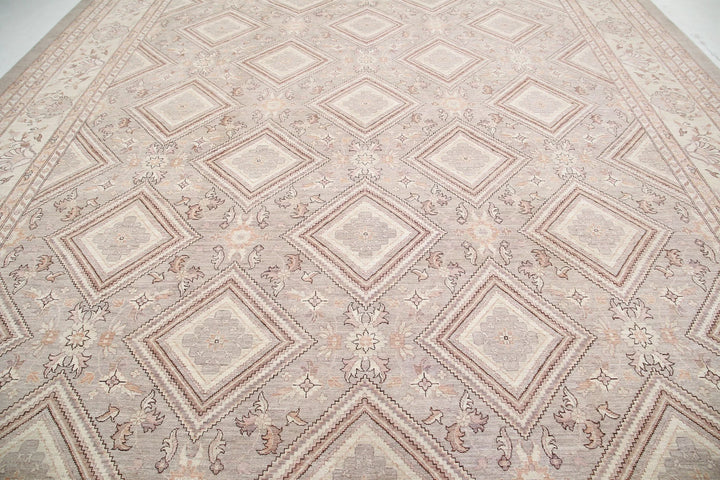 Afghan Serenity Rug 13' 4" x 17' 6" Hand-Knotted | No. AT27304