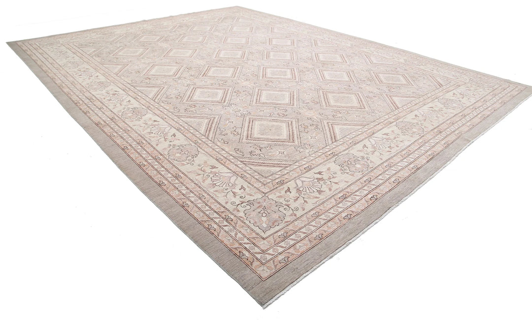Afghan Serenity Rug 13' 4" x 17' 6" Hand-Knotted | No. AT27304