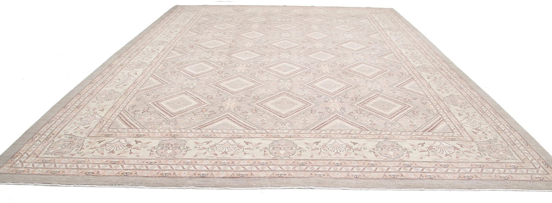 Afghan Serenity Rug 13' 4" x 17' 6" Hand-Knotted | No. AT27304