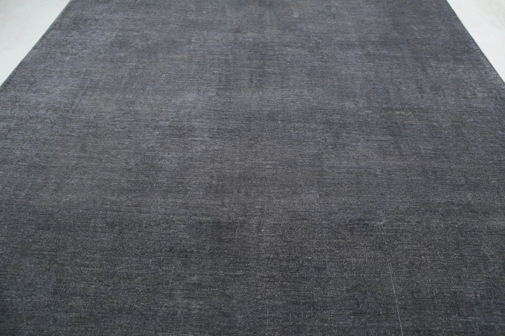 Grey Afghan Overdye Rug 9' 8" x 13' 9" Hand-Knotted | No. AT27394