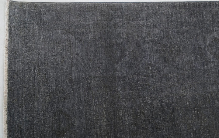 Grey Afghan Overdye Rug 9' 8" x 13' 9" Hand-Knotted | No. AT27394