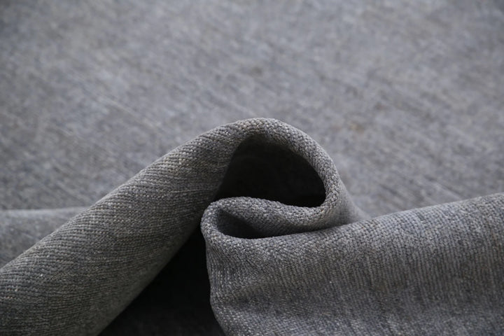 Grey Afghan Overdye Rug 9' 8" x 13' 9" Hand-Knotted | No. AT27394