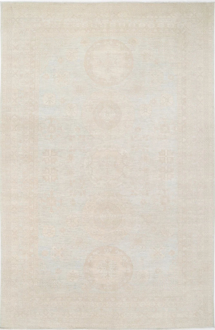 Afghan Khotan Rug 11' 8" x 17' 11" Hand-Knotted | No. AT27397