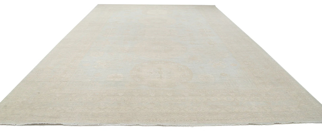 Afghan Khotan Rug 11' 8" x 17' 11" Hand-Knotted | No. AT27397
